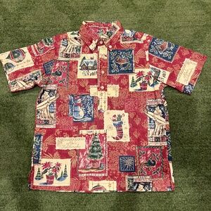 VTG Kids Reyn Spooner Mele Kalikimaka 2009 Limited Christmas Hawaiian Shirt